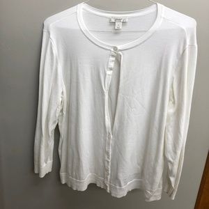 CJ Banks White Long Sleeve Tee